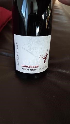 Vin Rouge sec Parcelles Réthoré Davy 2024 France Vallée de la Loire Val de Loire IGP