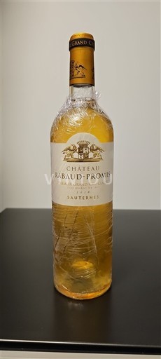 Bordeaux Sauternes Premier Grand Cru Château Rabaudpromis 2016