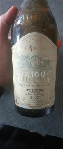 Jura Côtes du Jura Jeanclaude Credoz Sélection 2007