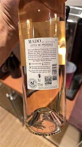 Vin Rosé sec Mado 2024 France Provence Côtes-de-provence AOC