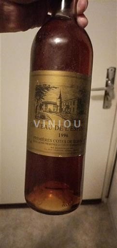 Bordeaux Premières Côtes de Bordeaux Château L'espinget 1996