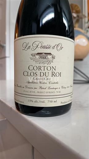 Borgoña Corton Grand Cru Domaine La Pousse Or Clos du Roi 2010