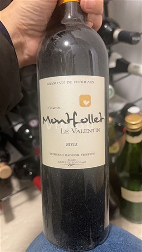 Bordeaux Blaye-côtes-de-bordeaux Château Montfollet Le Valentin 2012