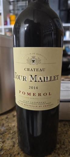Bordeaux Pomerol Château Tourmaillet 2014
