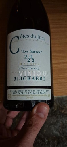 Jura Côtes-du-jura Rijckaert Les Sarres 2022
