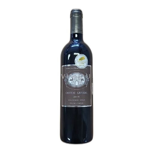 Vin Rouge sec Château Grivière 2015 France Bordeaux Médoc AOC