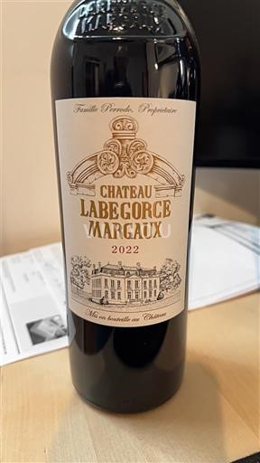 Bordeaux Margaux Labegorce 2022