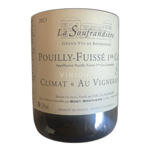 Bourgogne Pouilly-fuissé Premier Cru La Soufrandière Climat « Au Vignerais » 2023