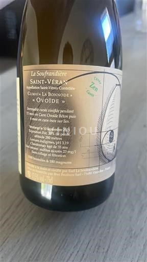 Bourgogne Saint-Véran La Soufrandière Zen 2023