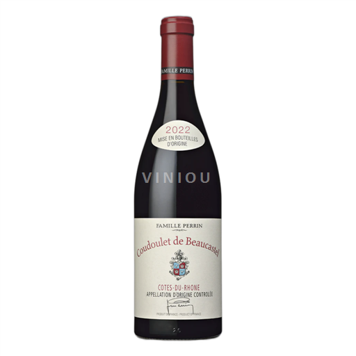 Vin Rouge sec Coudoulet de Beaucastel Château Beaucastel 2022 France Vallée du Rhône Côtes-du-rhône AOC bio