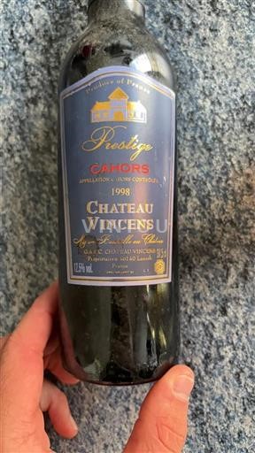 Sudoeste Cahors Château Vincens Prestige 1998