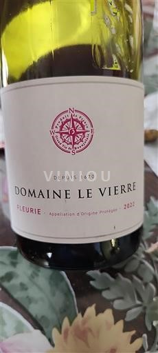 Beaujolais Fleurie Le Vierre 2022
