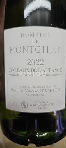 Loiredalen Coteaux-de-l'aubance Domaine Montgilet 2022