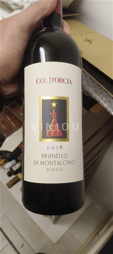 Tuscan Wines Brunello di Montalcino Col Orcia 2018