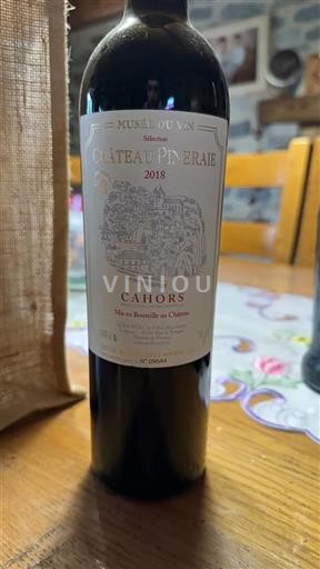 Sydvestfrankrig Cahors Château Pineraie Sélection 2018