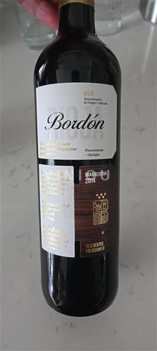 La Rioja Rioja Bordón Gran Reserva 2014