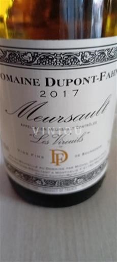 Burgundsko Meursault Domaine Dupontfahn Les Vireuils 2017