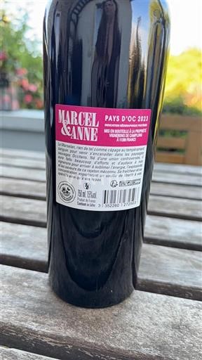 Vin Rouge sec Marcel & Anne Vignerons De Camplong 2023 France Languedoc et Roussillon Pays d'oc IGP