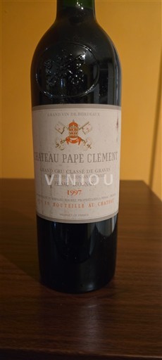 Bordeaux Pessac-Léognan Grand Cru Pape Clement 1997
