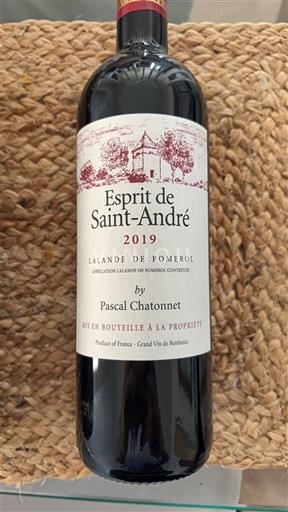 Burdeos Lalande-de-Pomerol Esprit De Saintandré 2019