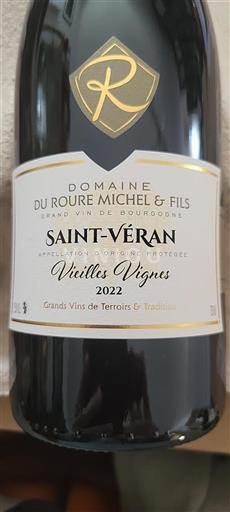 Borgogna Saint-Véran Grand Cru Domaine Roure Michel & Fils Vieilles Vignes 2022