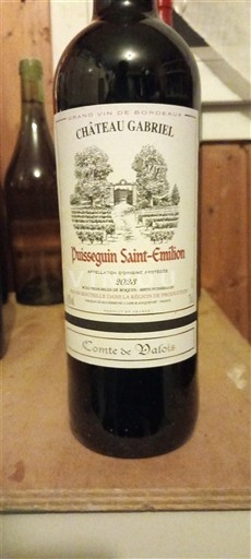 Burdeos Puisseguin-saint-émilion Château Gabriel Comte de Valois 2023
