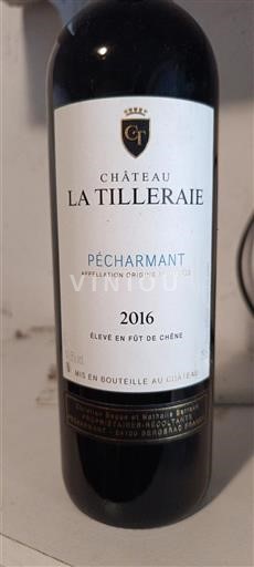 Sydväst Pécharmant Château La Tillerai 2016
