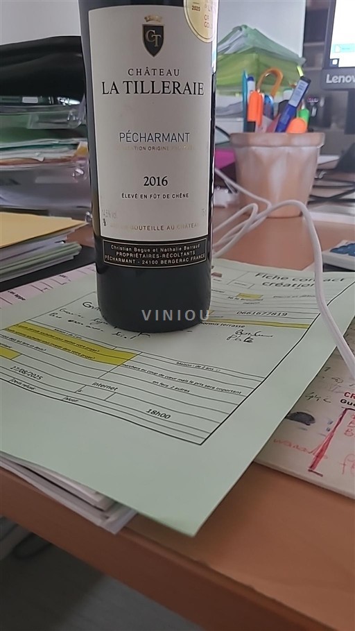 Sydvestfrankrig Pécharmant Château La Tillerai 2016