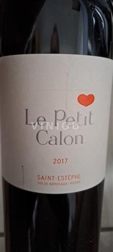 Bordeaux Saint-Estèphe Calon Ségur Le Petit Calon 2017