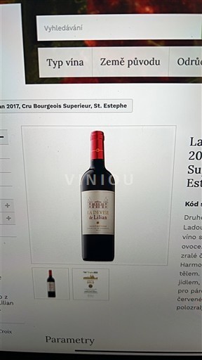 Bordeaux Saint-Estèphe La Devise De Lilian 2017