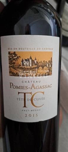 Bordéus Haut-Médoc Château Pomièsagassac Tête de 2015