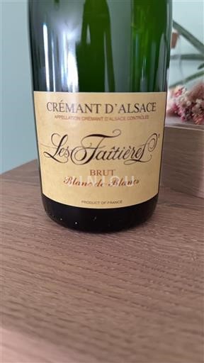 Alsace Crémant d'Alsace Les Faîtières Blanc de Blancs Icke årgångsbetecknad
