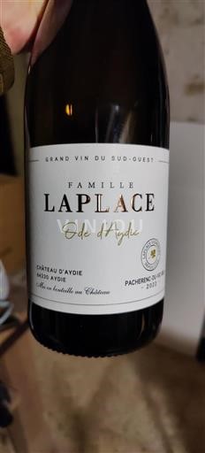 Lounais-Ranska Pacherenc-du-vic-bilh Château Aydie Ode d'Aydie 2022