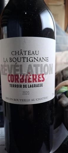Langvedok Corbières Château La Boutignane Révélation 2020