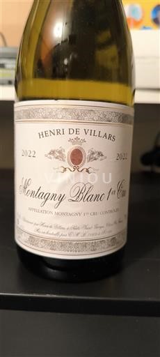 Burgundija Montagny Premier Cru Henri De Villars Montagny Blanc 1er Cru 2022