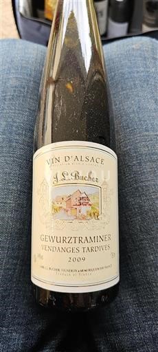 Alsace J.l. Bucher Gewurztraminer Vendanges Tardives 2009