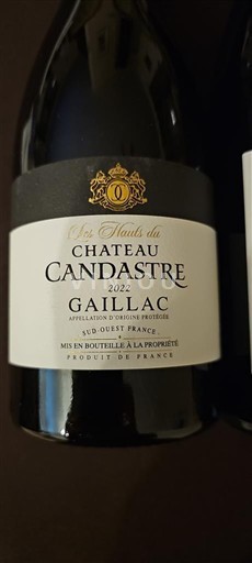 Sud-Ovest Gaillac Château Candastre Les Hauts du 2022