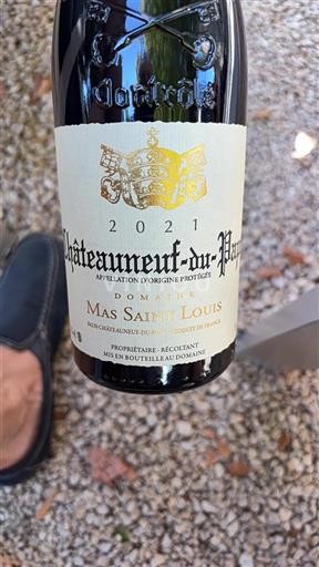 Rhône-dalen Châteauneuf-du-Pape Mas Saintlouis 2021