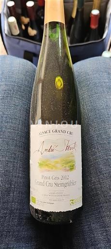 Vin Blanc sec André Stentz 2012 France Alsace AOC Grand Cru
