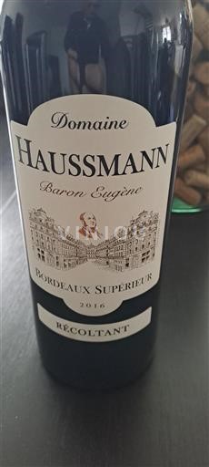 Bordeaux Bordeaux Supérieur Haussmann Baron Eugène 2016