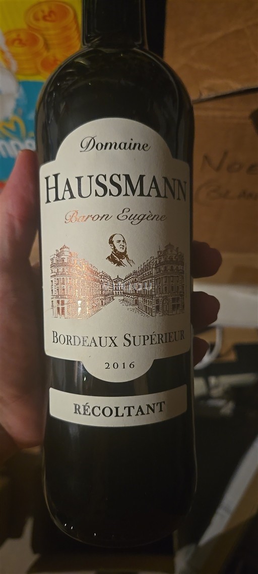 Bordeaux Bordeaux supérieur Haussmann Baron Eugène 2016