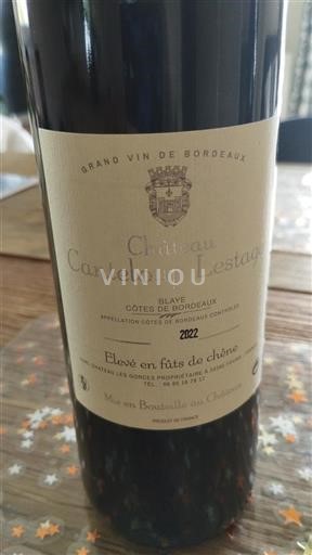 Burdeos Blaye-Côtes de Burdeos Château Canteloup Lestage 2022