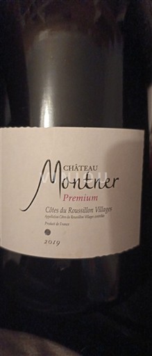 Roussillon Côtes du Roussillon Villages Château Montner Premium 2019