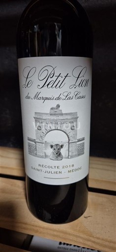 Bordeaux Saint-Julien Château Léoville Las Cases Le Petit Lion du Marquis de Las Cases 2018