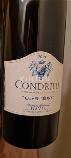 Vallée du Rhône Condrieu Domaine Bertrand David Léony 2019