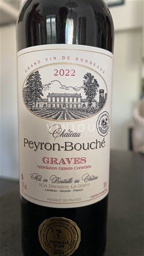 Bordeaux Graves Château Peyronbouché 2022