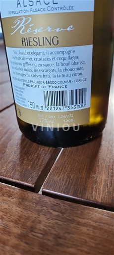 Alsace Domaine Jux Réserve 2022