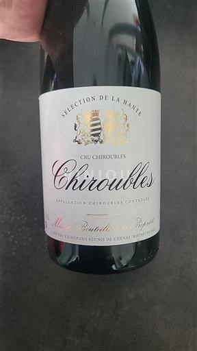 Beaujolais Chiroubles Cave Des Vignerons Réunis De Chénas Sélection de la Hante 2022