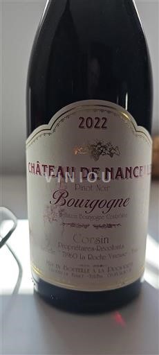 Borgonha Grand Cru Château Nancelle Pinot Noir 2022