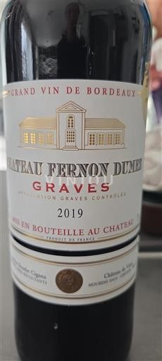 Bordeaux Graves Château Fernon Dumez 2019